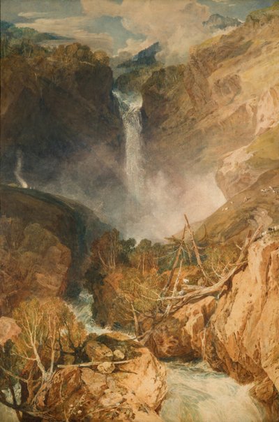 Die Großen Wasserfälle des Reichenbachs, 1804 von Joseph Mallord William Turner